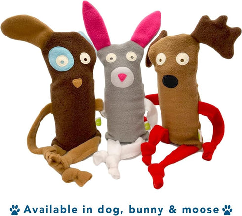 Cate & Levi Dog Toy Water Bottle Cruncher, No Squeaker Quiet, Durable Bottle Cover Dog Toy