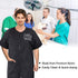 Noverlife Short Sleeves Pet Grooming Work Clothes - XL Splash Proof Anti-Static Smock for Dog Cat Groomer Cosmetologist