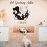 Pet Wall Sticker - Removable PVC Decals for Grooming Salon, Create a Playful Atmosphere (Black, 22"x18")
