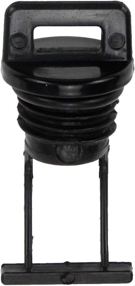 Quluxe 4 Pcs Black Plastic Hull Drain Plug Kit, Replacement Accessories for Kayak Canoe Boat Drain Holes