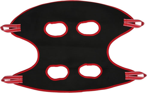plplaaoo Dog Grooming Hammock, Breathable Thickened Pet Harness with Nail Clipper & Comb for Cats, Red