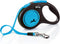 Flexi New Neon Tape Blue Small 5m Retractable Dog Leash for Dogs Up to 15kgs/33lbs