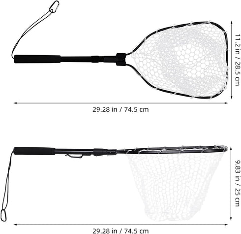 minkissy Folding Shrimp Fishing Net with Aluminum Alloy Frame, Fine Mesh Foldable Fish Tank Net for Aquarium and Fly
