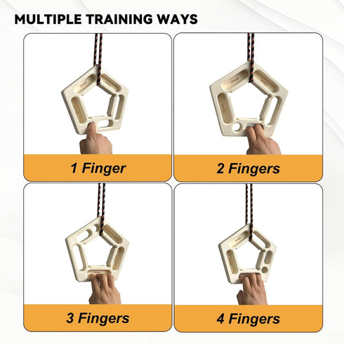 2 Pack Portable Hangboard Rock Climbing, Lightweight Wooden Climbing Fingerboard for Bouldering, Finger Strength, Arm