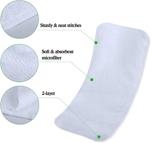 Teamoy Male Dog Diaper Pads, Reusable Dog Belly Band Liner Pads, Pack of 6, XS