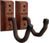 Hold Up Displays Gun Wall Mount, AR Rifle Shotgun Holder, Walnut Hardwood Gun Display Made in USA