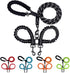 Double Dog Leashes Rope Reflective Dog Leash with Two Shock Absorbing Bungee Trainning Leashes for Two Dogs 360 Swivel No Tangle Dog Leash