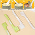 4Pcs Pet Food Can Spoon, Silicone Mixing Spoons for Pet Dog Cat Feeding & Wet Food Storage (Green, Gray)
