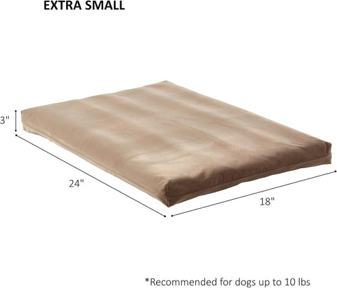 Happy Hounds Cooper Deluxe Reversible Crate Pad - Extra Small, Latte