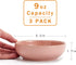 Ceramic Cat Bowls, Howise Pet Dishes for Food and Water, 5.19 in Cat Food Bowl 3 Pack, Matte Pink Finish