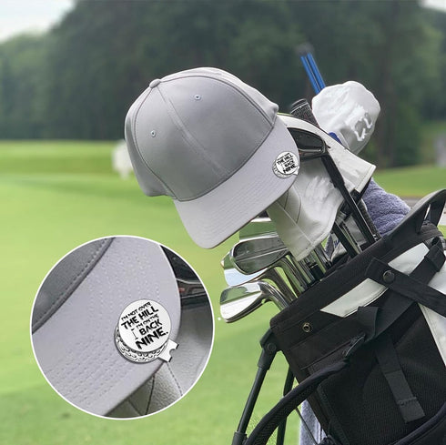 Funny Golf Ball Markers with Hat Clip - Men Golf Accessories, Birthday Retirement Gifts for Dad, Husband, Grandpa