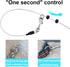 4/6FT Chew Proof Cable Slip Lead Dog Leash with Reflective Soft Nylon Handle for Small Medium Dogs Training (6ft)