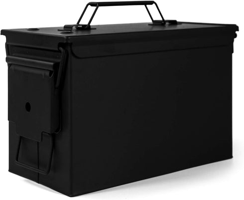 GUGULUZA Metal Ammo Can .50 Cal, Lockable Waterproof & Airtight Ammo Storage Case for Shotgun, Rifles, Pistols