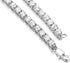 Halukakah ELITE Dog Collar Diamond Tennis Chain - Platinum Plated, 6MM Thick, Size 20" with Designer Goldfoil Giftbox