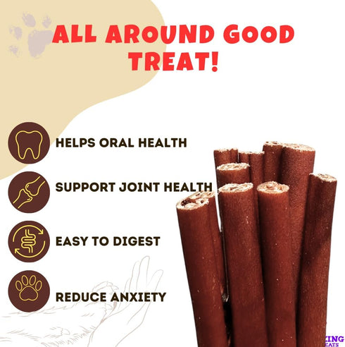 Amazing Dog Treats 6 Inch Collagen Stick - 25 Count, 95% Natural Collagen Bully Sticks for Dogs