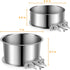 Stainless Steel Dog Bowls, ShineMe 40oz & 60oz No Spill Dog Crate Water and Food Bowls with Hanging Hook for Kennel, Cage and More, 7.0 x 3.7” & 6.2 x 2.5” Feeder Dish for Large and Medium Dogs