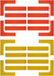 Court Line Marker Set Create Your Own Mini Pickleball Tennis Court (Red