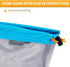 Ultralight Camping Mesh Storage Bag, Drawstring Nylon Sack for Outdoor Travel Hiking (XL-Blue)