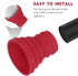 NUOBESTY Golf Pick-up Suction Cup Grabber, Rubber Golf Ball Retriever Picker Upper, Red