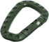 Tactical Carabiner Keychain 6 Pack, Durable Plastic Carabiners, Lightweight Utility Hooks for Backpacks