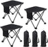 Airsnigi 3 Pack Camping Stool, Camping Foot Stools Portable Folding Camp Stool with