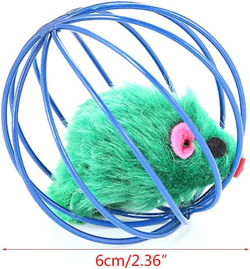 caralin Interactive for Cat Plush in Iron Wire Cats Play-Catch Training Toy for Kittens Pet Supplies