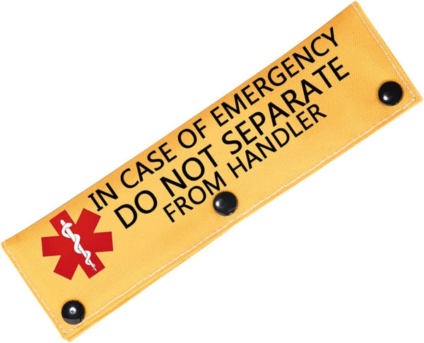 in Case of Emergency Dog Leash Wrap Working Dog Medical Leash Sleeve Service Dog Leash Wrap (in CASE of Emergency