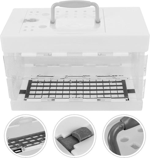Ipetboom Portable Bird Carrier Cage with Handle for Small Parrots, Canaries, Budgies, Lovebirds, and Cockatiels