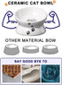 Y YHY Raised Cat Food Bowls, Anti Vomiting Tilted Elevated Ceramic Bowl for Flat Faced Cats, Small Dogs, Dishwasher Safe