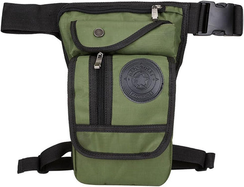 Hebetag Nylon Drop Leg Bag, Hiking Waist Pack for Men and Women, Tactical Fanny Pouch