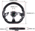 RASTP D Shape Golf Cart Steering Wheel Universal 12.6 inch for EZGO RXV & TXT, Club Car DS
