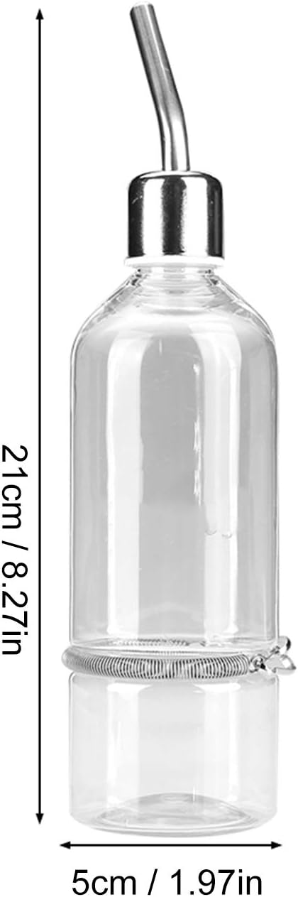 Pet Feeder Automatic Pet Water Dispenser, Practical Parrot Water Drinking Feeding Bottle with Stainless Steel Ball