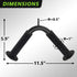 Tricep Press Down Bar, V Bar Cable Attachment, Steel with Non-Slip Rubber Grip