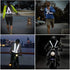 Reflective Vest Running Gear 3 Pack, Adjustable High Visibility Safety Vests with Reflective Belt Straps