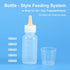 Leoihmaoel Set Kitten Puppy Nursing Bottle with Nipples, BPA Free Formula Dispenser, Feeding Syringe for Newborn Baby