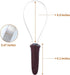 Dual-Sided De-Shedding Tool with Stainless Steel Blade for All Dog Coat Types - Soft Touch Grip (Burgundy)