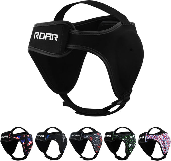 ROAR-INT Wrestling Headgear for Men, BJJ Ear Guard Protection, MMA Grappling Cauliflower Helmet
