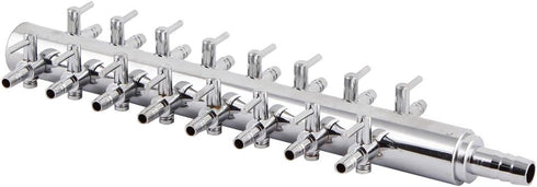 uxcell 16 Way Inline Manifold Air Flow Pump Tubing Splitter with Lever Control Valve