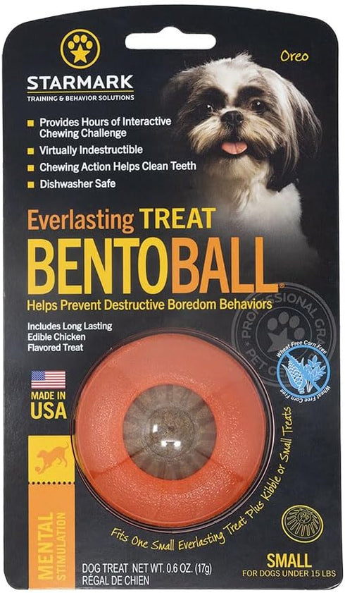 Starmark Everlasting Treat Bento Ball Tough Dog Chew Toy Small