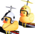 Kids Lovely Yellow Duck Bike Bell, Rubber Bicycle Accessories with LED Light for Toddlers, Children, Adults Outdoor