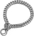 Heavy Duty Pet Collar, Wide 12/15/18mm Silver Dog Chain, Strong Stainless Steel Metal Chain for Shepherd, Labrador,