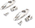 Mxeol Boat Bimini Top Hardware Deck Hinge, Swivel Side Mount Stainless Quick Release Hinges with Fasteners