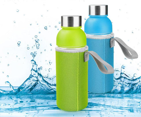 6pcs 5.89X2.55X2.55 Inch PRETYZOOM Portable Bottle Cover Protective Cloth Soft Water Bottle Sleeve Wear-resistant
