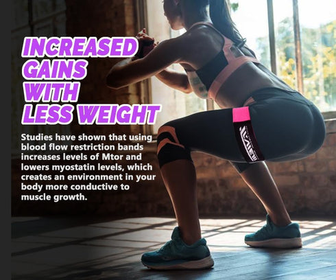 Occlusion Bands Bundle for Women, Blood Flow Restriction Booty Bands, Best Fabric Resistance Bands for Glutes, Fitness