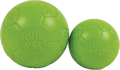 Jolly Pets Mini Jolly Soccer Ball, Floating-Bouncing Dog Toy, 3" Green Apple