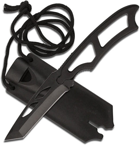 Survivor HK-656 Tactical Neck Knife 6.75-Inch Overall Black by SURVIVOR