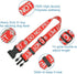 Dog Collar for DO NOT PET, Premium Adjustable Polyester with Buckle, Durable Red Collars for Small Medium Large Dogs