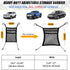 DYKESON Pet Barrier Dog Car Net Barrier, Auto Safety Mesh Organizer for Cars, SUVs, Easy Install, 3 Layer