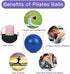 Pilates Balls 9 Inch - Small Exercise Ball for Physical Therapy, Between Knees for Rehab, Barre, Core, Stability & Yoga