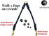 Ravenox Hand-Braided Leather Dog Leash Splitter, 15-Inch Dual Dog Walker, Solid Brass, Amish Made in USA